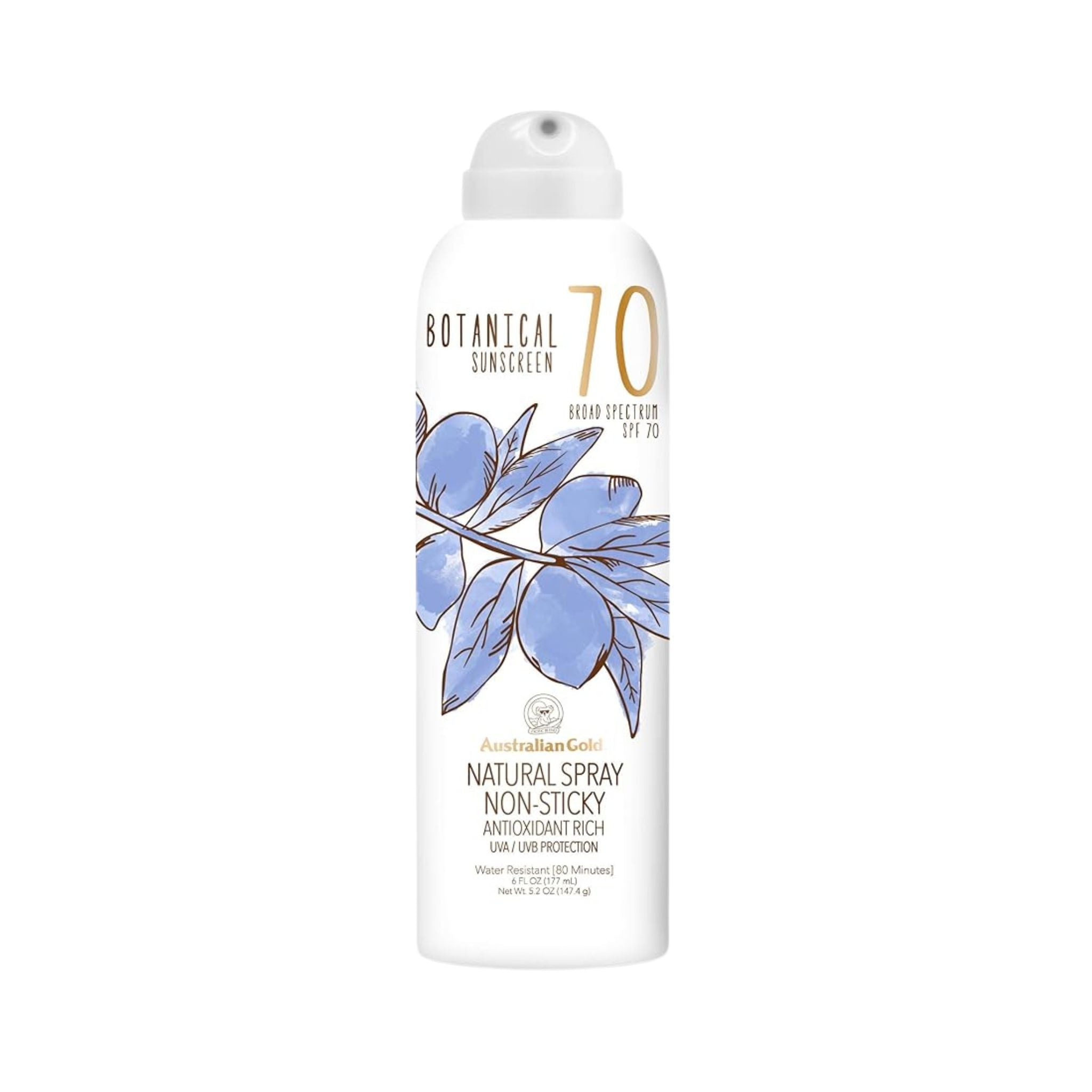 Australian Gold Botanical Water Resistant Sunscreen Spray SPF 70