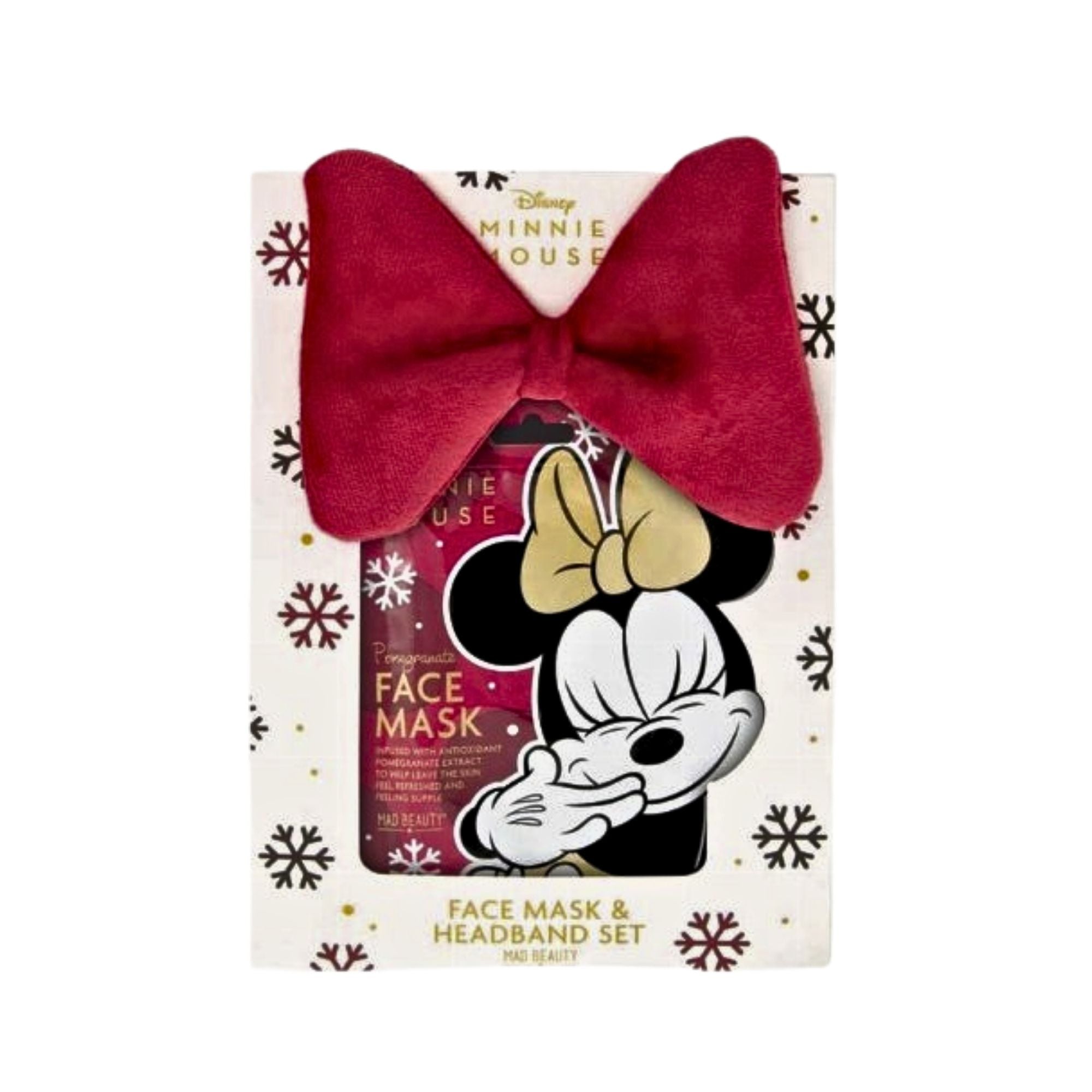 Mad Beauty Disney Minnie Mouse Headband And Face Mask Set